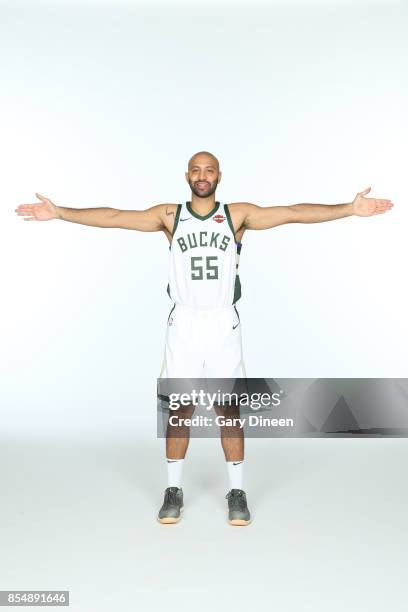 Kendall Marshall of the Milwaukee Bucks poses for a portrait during the 2017-18 NBA Media Day on September 25, 2017 at the BMO Harris Bradley Center...