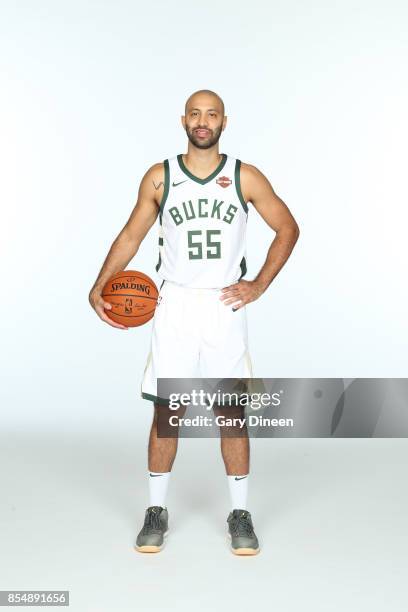 Kendall Marshall of the Milwaukee Bucks poses for a portrait during the 2017-18 NBA Media Day on September 25, 2017 at the BMO Harris Bradley Center...