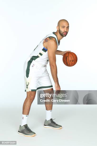 Kendall Marshall of the Milwaukee Bucks poses for a portrait during the 2017-18 NBA Media Day on September 25, 2017 at the BMO Harris Bradley Center...