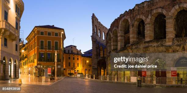 verona arena arena di verona verona italy - arena di verona stock pictures, royalty-free photos & images