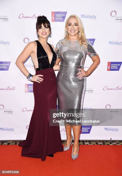 Actress and 2017 DreamGirl honoree Krysta Rodriguez and anchorwoman Jamie Colby attend the 2017 DreamBall To Benefit Look Good Feel Better at...