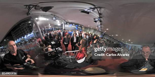 Charlie Heaton, Anya Taylor-Joy and George Mackay attend 'Marrowbone' premiere during the 65th San Sebastian International Film Festival on September...