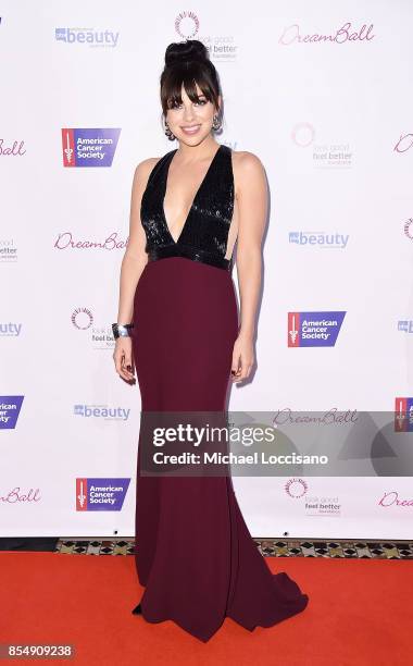 Actress and 2017 DreamGirl honoree Krysta Rodriguez attends the 2017 DreamBall To Benefit Look Good Feel Better at Cipriani 42nd Street on September...