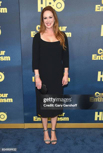 Actress Rebecca Creskoff attends "Curb Your Enthusiasm" season 9 premiere at SVA Theater on September 27, 2017 in New York City.