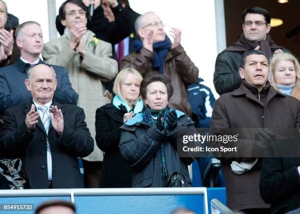 La Princesse Anne d'Angleterre / Abdelatif BENAZZI - - France / Ecosse - Tournoi des 6 Nations 2009 - Stade de France,