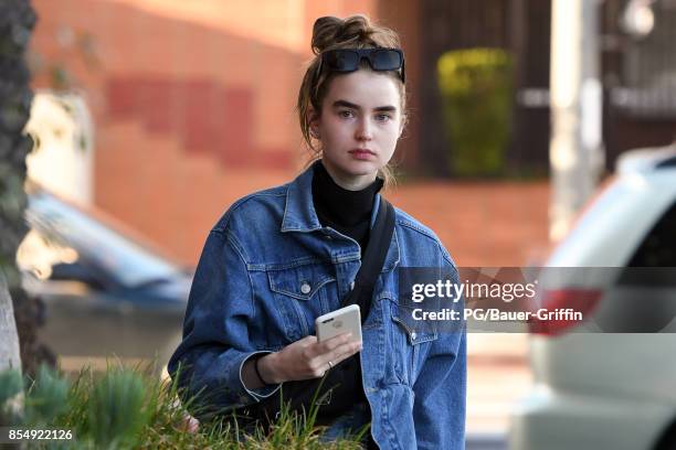 Ali Michael is seen leaving Erewhon Market on September 27, 2017 in Los Angeles, California.