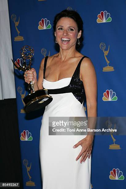 Julia Louis-Dreyfus, winner Outstanding Lead Actress in a Comedy Series for ï¿½The New Adventures of Old Christineï¿½