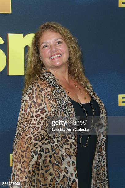 Aida Turturro attends the "Curb Your Enthusiasm" Season 9 premiere at SVA Theater on September 27, 2017 in New York City.