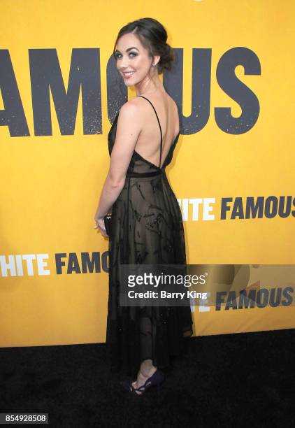Actress Lyndon Smith attends the premiere of Showtimes 'White Famous' at The Jeremy Hotel on September 27, 2017 in West Hollywood, California.
