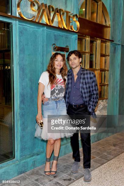 Kelly Wearstler and Brad Korzen celebrate the Compartes Chocolatier Century City Flagship Store Opening on September 27, 2017 in Los Angeles,...