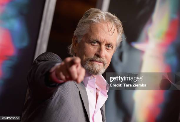 Michael Douglas attends the premiere of Columbia Pictures' 'Flatliners' at The Theatre at Ace Hotel on September 27, 2017 in Los Angeles, California.