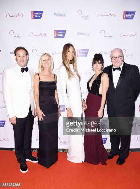 Honorees Barry Beck and Marla Beck, model Elle Macpherson, actress and 2017 DreamGirl honoree Krysta Rodriguez, and honoree Donald Loftus attend the...