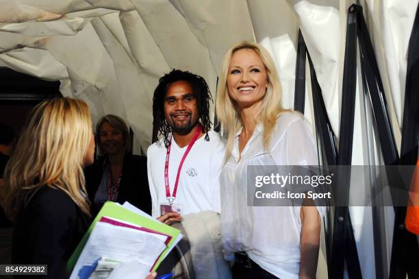 Christian et Adriana KAREMBEU - - France / Serbie - Eliminatoire Coupe du Monde 2011 - Stade de l Aube - Troyes -