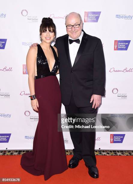 Actress and 2017 DreamGirl honoree Krysta Rodriguez, and honoree Donald Loftus attend the 2017 DreamBall To Benefit Look Good Feel Better at Cipriani...