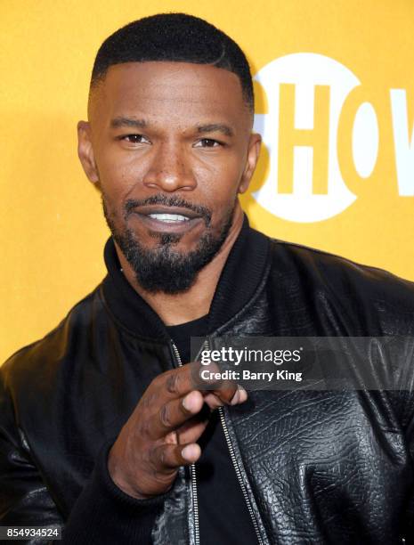 Actor Jamie Foxx attends the premiere of Showtimes 'White Famous' at The Jeremy Hotel on September 27, 2017 in West Hollywood, California.