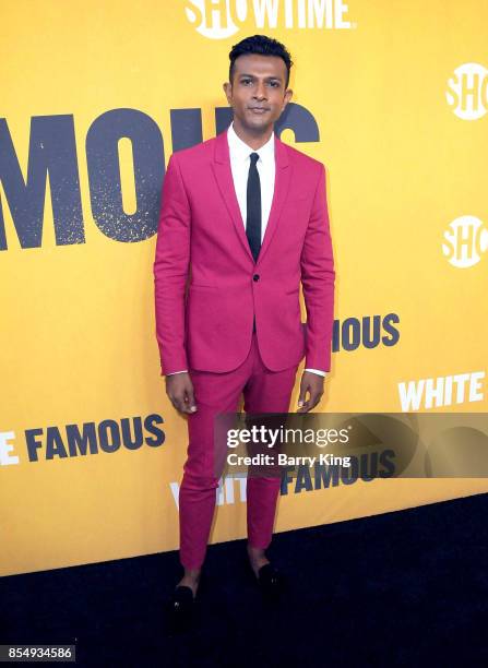 Actor Utkarsh Ambudkar attends the premiere of Showtimes 'White Famous' at The Jeremy Hotel on September 27, 2017 in West Hollywood, California.