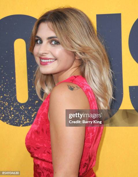 Actress Stephanie Simbari attends the premiere of Showtimes 'White Famous' at The Jeremy Hotel on September 27, 2017 in West Hollywood, California.