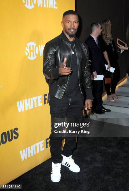 Actor Jamie Foxx attends the premiere of Showtimes 'White Famous' at The Jeremy Hotel on September 27, 2017 in West Hollywood, California.