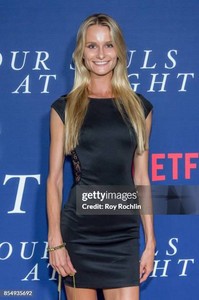 Elena Kurnosova attends Netflix hosts the New York premiere of "Our Souls At Night" at The Museum of Modern Art on September 27, 2017 in New York...