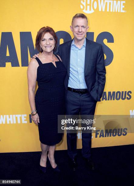 President of Lionsgate Television Sandra Stern and Chairman and CEO of Lionsgate Television Kevin Beggs attend the premiere of Showtimes 'White...