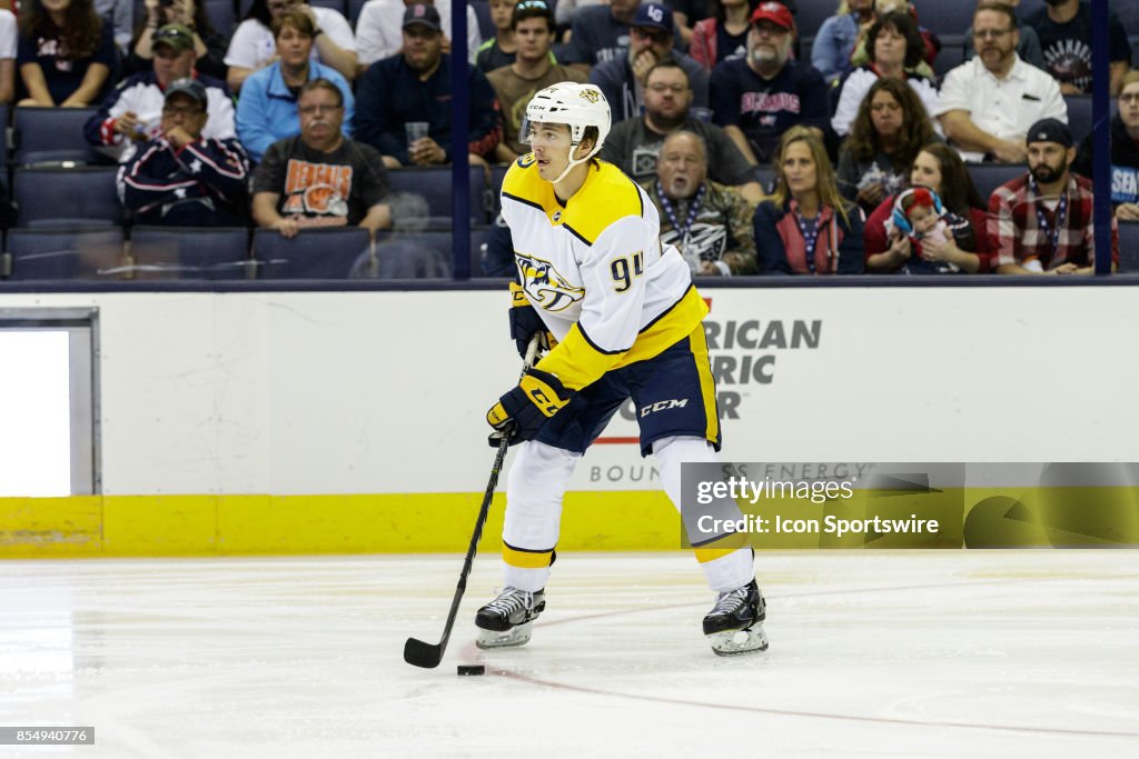NHL: SEP 24 Preseason - Predators at Blue Jackets