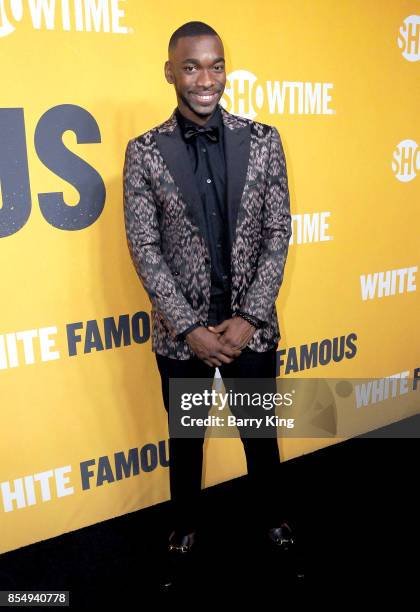 Actor Jay Pharoah attends the premiere of Showtimes 'White Famous' at The Jeremy Hotel on September 27, 2017 in West Hollywood, California.