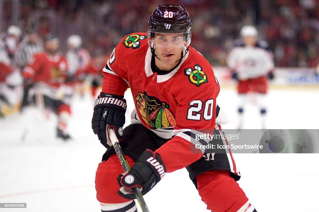 NHL: SEP 23 Preseason - Blue Jackets at Blackhawks