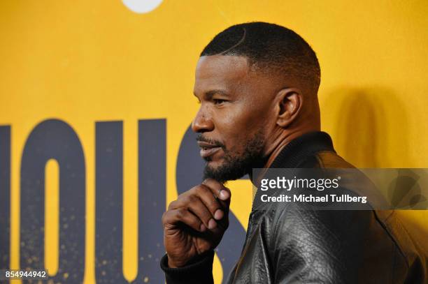 Executive Producer Jamie Foxx attends the premiere of Showtime's "White Famous" at The Jeremy Hotel on September 27, 2017 in West Hollywood,...