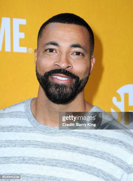 Timon Kyle Durrett attends the premiere of Showtimes 'White Famous' at The Jeremy Hotel on September 27, 2017 in West Hollywood, California.