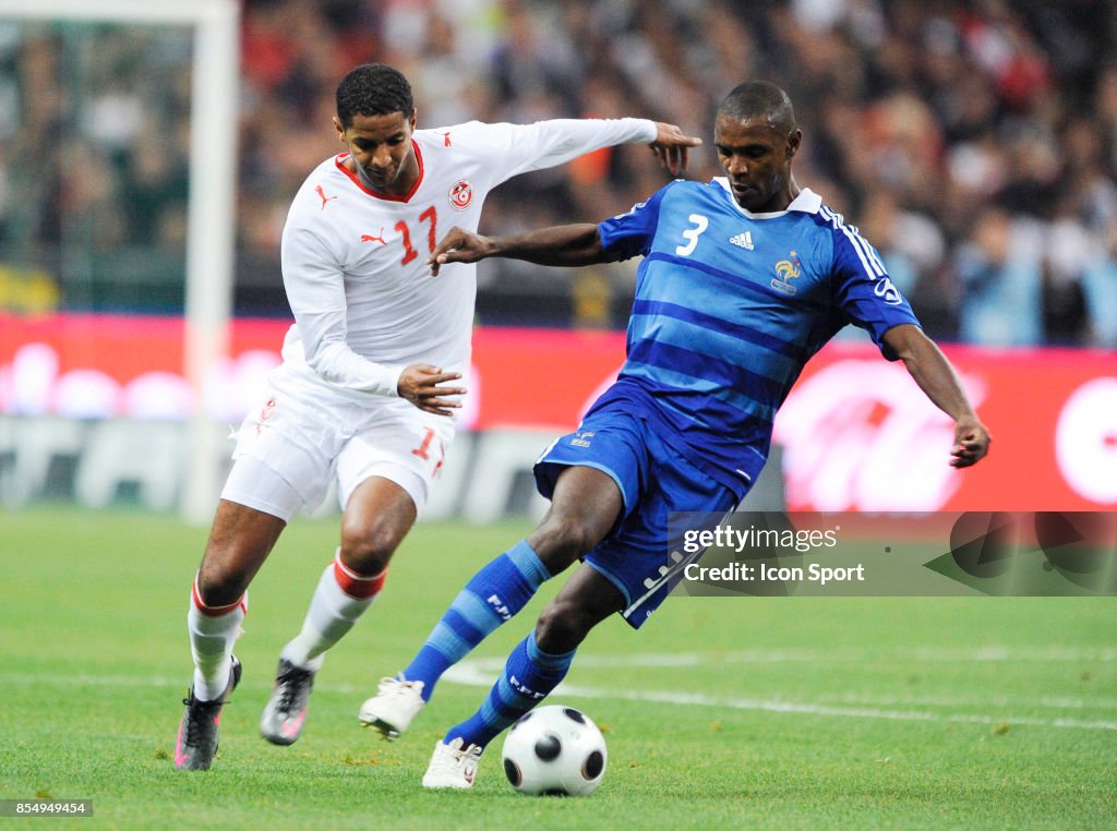 Issem JEMAA / Eric ABIDAL - 14.10.2008 - France / Tunisie - Amical - Stade de France -