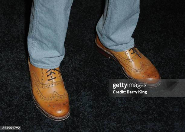 Executive producer/director Tim Story, shoe detail, attends the premiere of Showtime's 'White Famous' at The Jeremy Hotel on September 27, 2017 in...