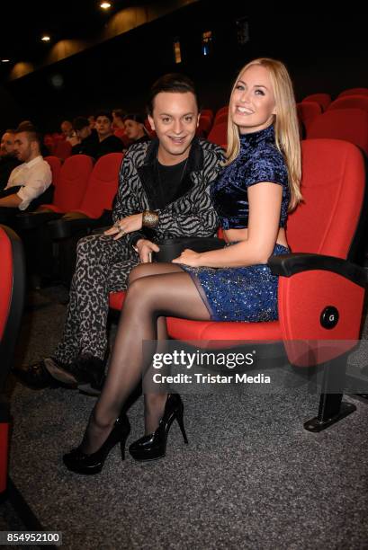 Julian F. M. Stoeckel and Anne Julia Hagen attend the Serienale Opening on September 27, 2017 in Berlin, Germany.