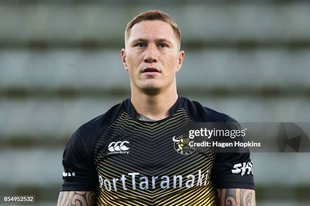 Declan O'Donnell of Taranaki looks on during the round seven Mitre 10 Cup match between Taranaki and Tasman at Yarrow Stadium on September 28, 2017...