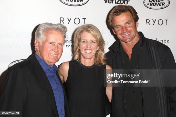 Martin Sheen, Rory Kennedy and Laird Hamilton attend the Premiere of Sundance Selects' "Take Every Wave: The Life Of Laird Hamilton" at ArcLight...