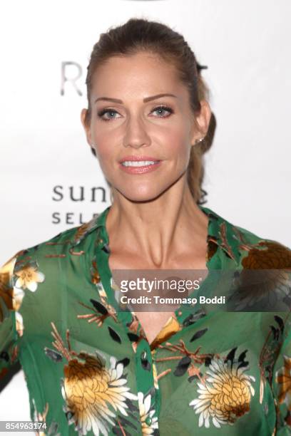 Tricia Helfer attends the Premiere of Sundance Selects' "Take Every Wave: The Life Of Laird Hamilton" at ArcLight Hollywood on September 27, 2017 in...