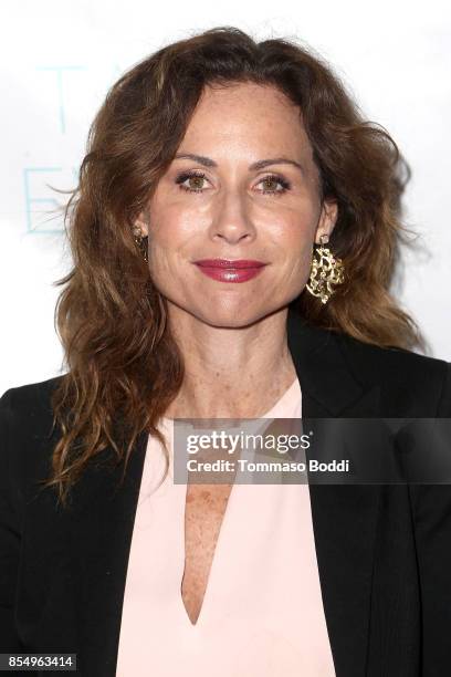 Minnie Driver attends the Premiere of Sundance Selects' "Take Every Wave: The Life Of Laird Hamilton" at ArcLight Hollywood on September 27, 2017 in...