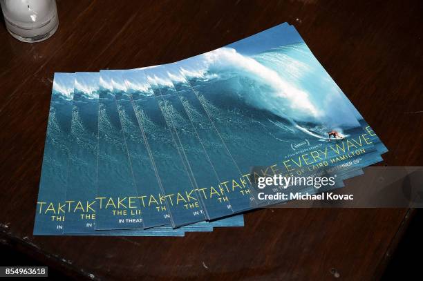 General view of the atmosphere at the after party of the Los Angeles premiere of 'Take Every Wave: The Life of Laird Hamilton,' sponsored by Land...