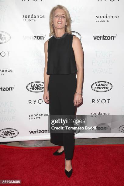 Rory Kennedy attends the Premiere of Sundance Selects' "Take Every Wave: The Life Of Laird Hamilton" at ArcLight Hollywood on September 27, 2017 in...