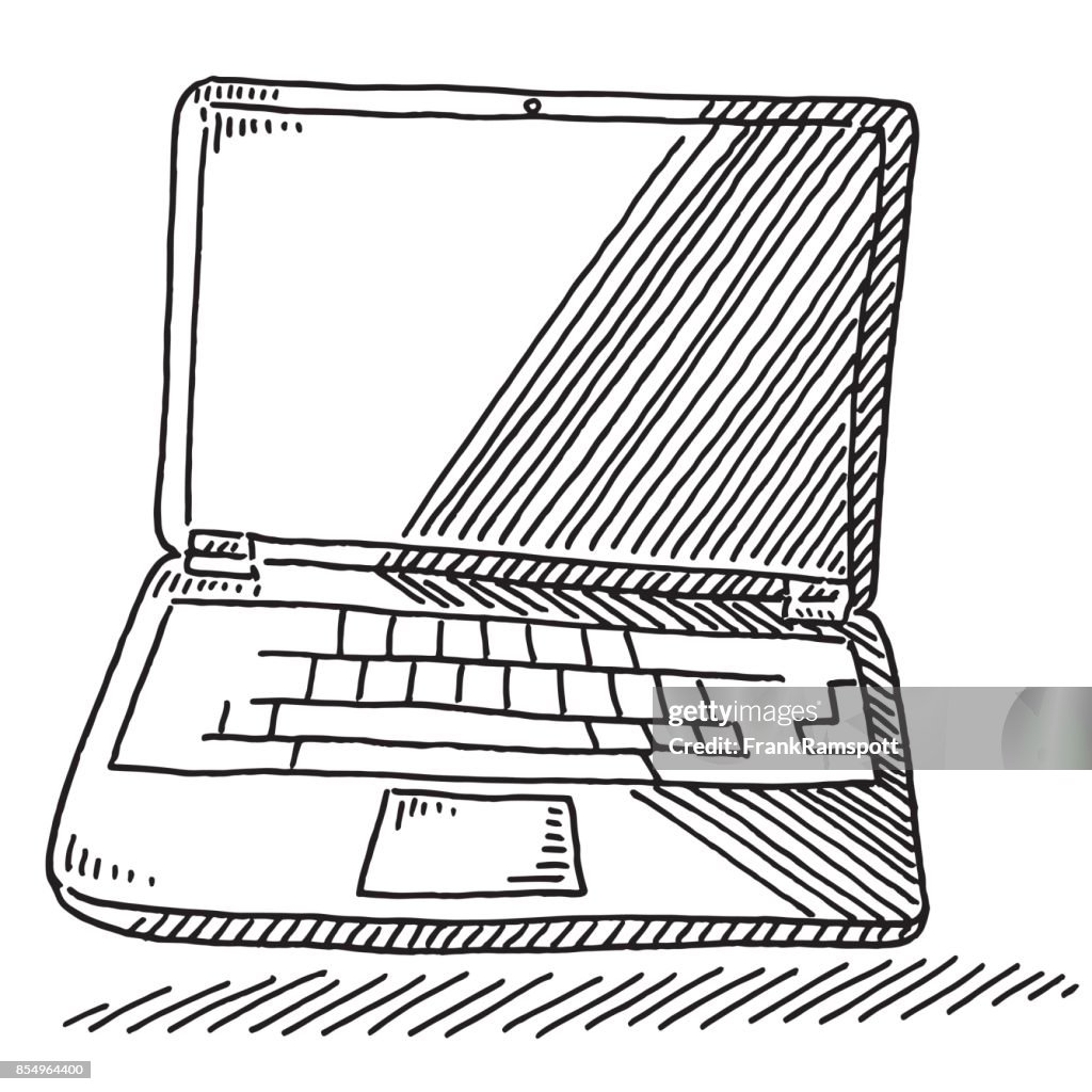 Computer Rawings Laptop Computer Drawing