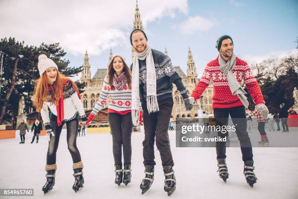 always in good mood - ice rink stock pictures, royalty-free photos & images