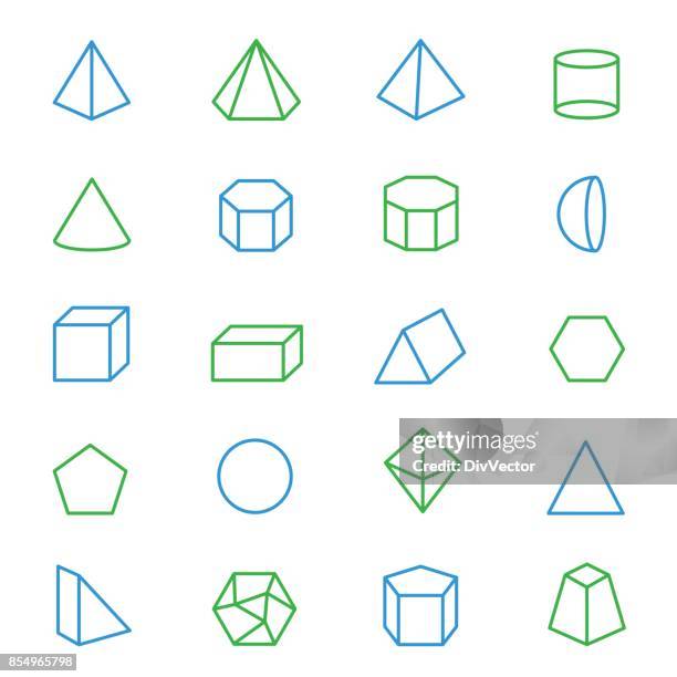 3 d の幾何学的図形のセット - prism点のイラスト素材／クリップアート素材／マンガ素材／アイコン素材