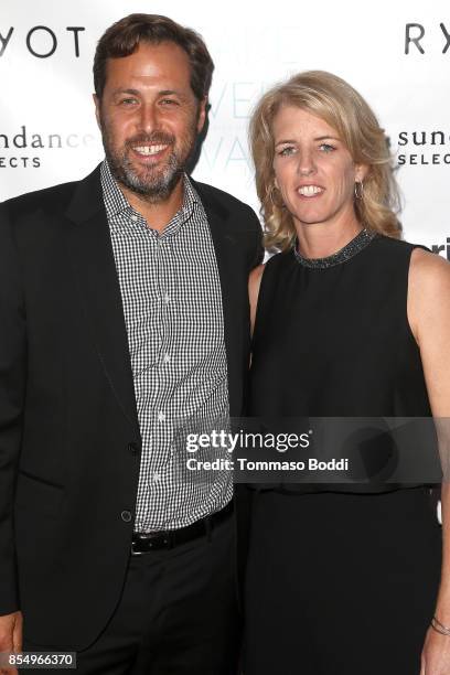 Mark Bailey and Rory Kennedy attend the Premiere of Sundance Selects' "Take Every Wave: The Life Of Laird Hamilton" at ArcLight Hollywood on...