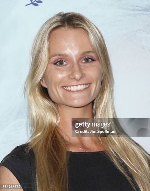 Model Elena Kurnosova attends the New York premiere of "Our Souls at Night" hosted by Netflix at The Museum of Modern Art on September 27, 2017 in...