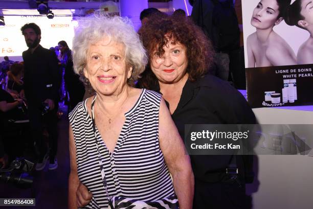 Josiane Foichat and her mother attend the Christophe Guillarme Show as part of the Paris Fashion Week Womenswear Spring/Summer 2018 on September 27,...