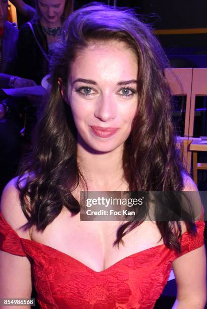 Actress Sarah Barzyk attends the Christophe Guillarme Show as part of the Paris Fashion Week Womenswear Spring/Summer 2018 on September 27, 2017 in...