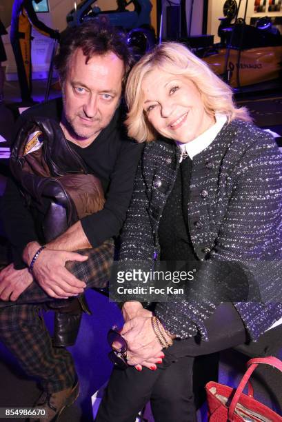 Jean Christophe Molinier and Nicoletta attend the Christophe Guillarme Show as part of the Paris Fashion Week Womenswear Spring/Summer 2018 on...