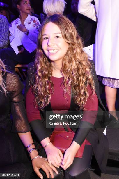 Singer Chanez T-aÊattends the Christophe Guillarme Show as part of the Paris Fashion Week Womenswear Spring/Summer 2018 on September 27, 2017 in...