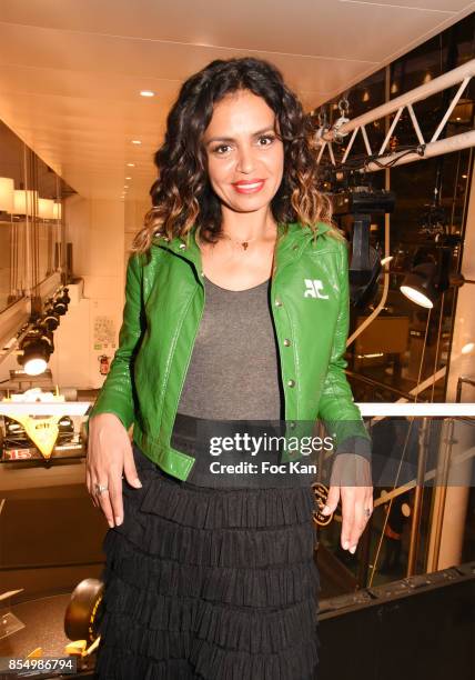 Presenter Laurence Roustandjee attends the Christophe Guillarme Show as part of the Paris Fashion Week Womenswear Spring/Summer 2018 on September 27,...