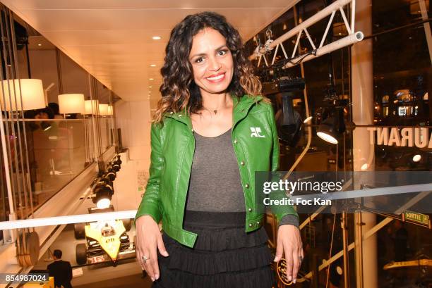 Presenter Laurence Roustandjee attends the Christophe Guillarme Show as part of the Paris Fashion Week Womenswear Spring/Summer 2018 on September 27,...