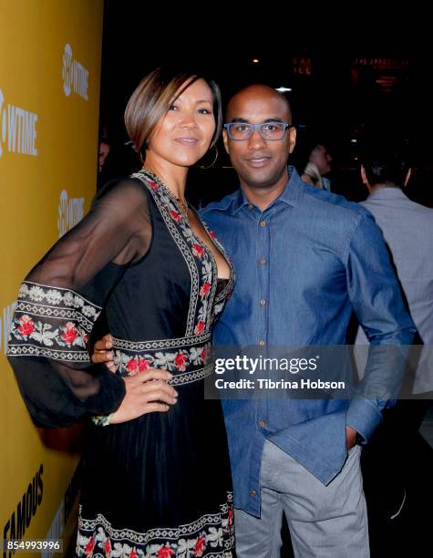 Tim Story and Vicky Story attend the premiere of Showtime's 'White Famous' at The Jeremy Hotel on September 27, 2017 in West Hollywood, California.